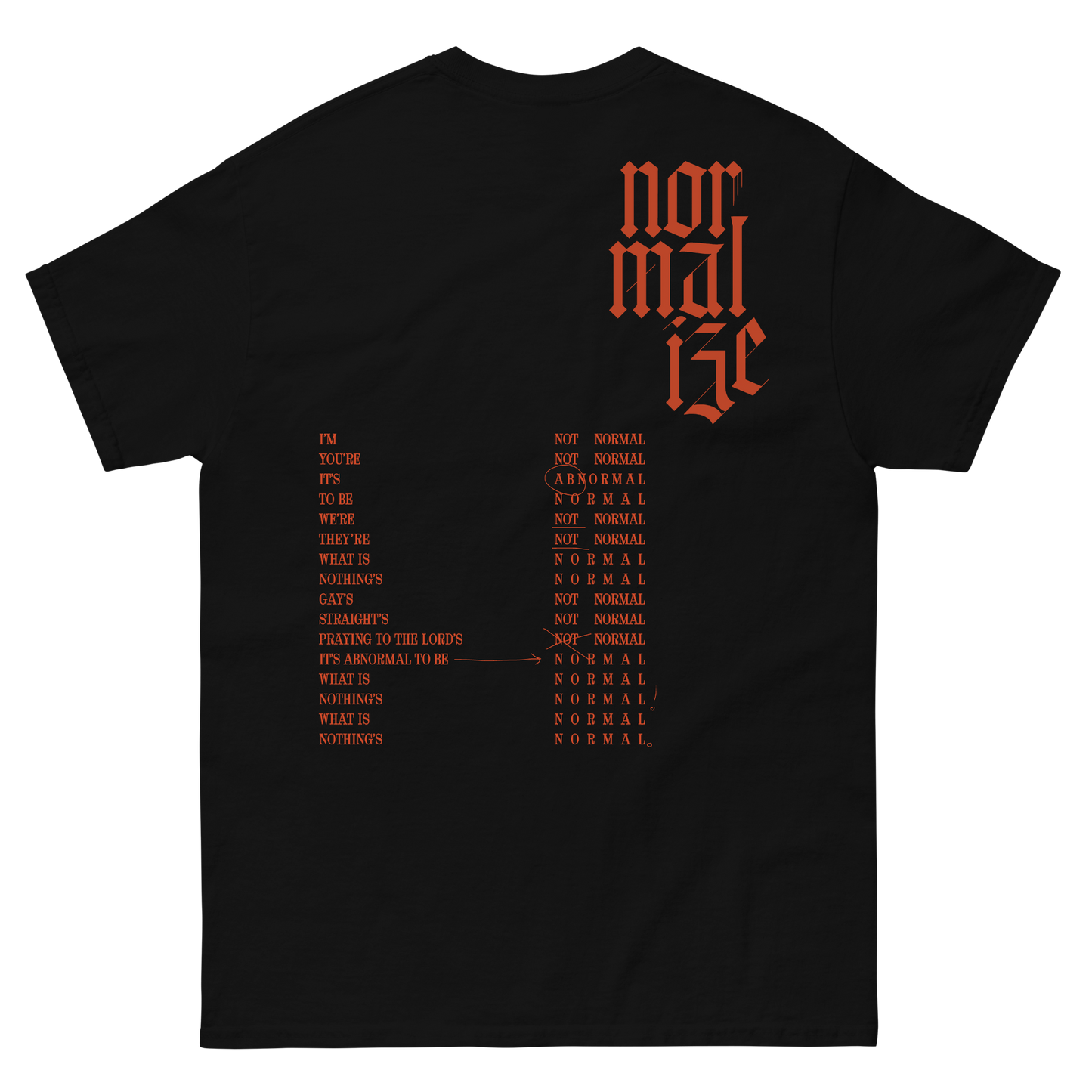 Normalize Tee - Black